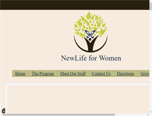 Tablet Screenshot of newlifeforwomen.org